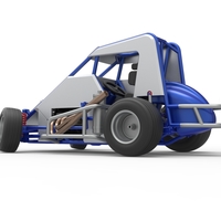 Midget car while turning Scale 1:25 - Thumbnail 11