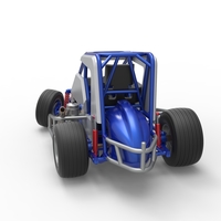 Midget car while turning Scale 1:25 - Thumbnail 12
