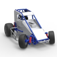 Midget car while turning Scale 1:25 - Thumbnail 22