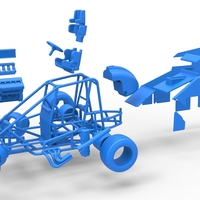 Midget car while turning Scale 1:25 - Thumbnail 24