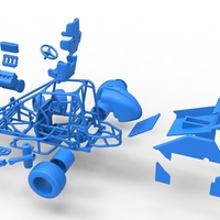 Midget car while turning Scale 1:25 - Thumbnail 25