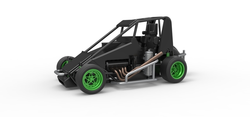 Pavement Midget car Scale 1:25