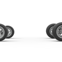 Wheel set of Pavement Midget car Scale 1:25 - Thumbnail 4