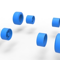 Wheel set of Pavement Midget car Scale 1:25 - Thumbnail 9