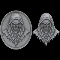 SKULL OF THE DEATHBRINGER 3D MODEL PRINT - Thumbnail 3