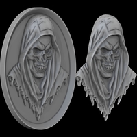 SKULL OF THE DEATHBRINGER 3D MODEL PRINT - Thumbnail 4