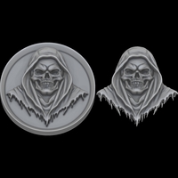 SKULL OF THE DEATHBRINGER 3D MODEL PRINT - Thumbnail 9