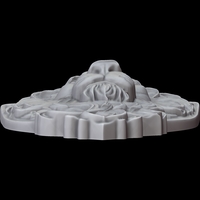 LION HEAD 3D PRINT MODEL - Thumbnail 9