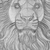 LION HEAD 3D PRINT MODEL - Thumbnail 12