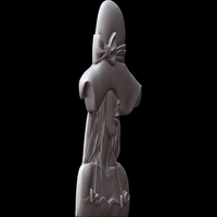 MYSTERY WOMAN IN A HAT 3D MODEL PRINT - Thumbnail 5