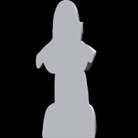 MYSTERY WOMAN IN A HAT 3D MODEL PRINT - Thumbnail 7