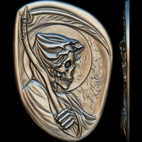 GRIM REAPER RELIEF 3D PRINT MODEL - Thumbnail 1