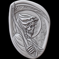 GRIM REAPER RELIEF 3D PRINT MODEL - Thumbnail 2