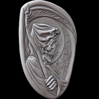 GRIM REAPER RELIEF 3D PRINT MODEL - Thumbnail 3