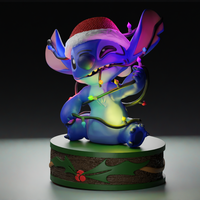 Stitch tangled in Christmas lights - Thumbnail 1
