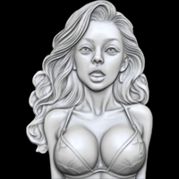 THE ENCHANTED WOMAN 3D PRINT MODEL - Thumbnail 2