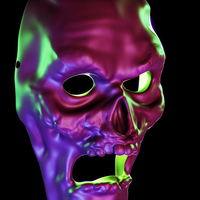 Dead living Zombie mask real mask Halloween - Thumbnail 2