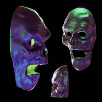 Dead living Zombie mask real mask Halloween - Thumbnail 4