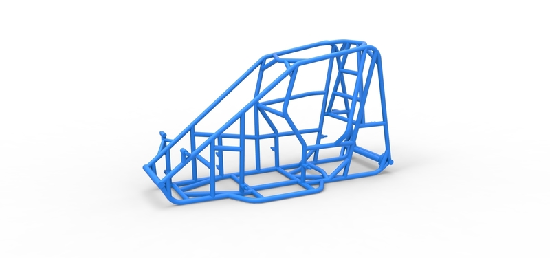 Frame of 600 Micro sprint car Scale 1:25