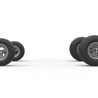 Wheel set of 600 Micro sprint car Scale 1:25 - Thumbnail 4