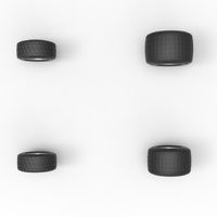 Wheel set of 600 Micro sprint car Scale 1:25 - Thumbnail 6