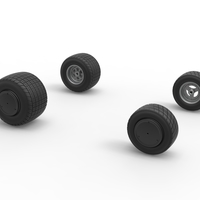 Wheel set of 600 Micro sprint car Scale 1:25 - Thumbnail 10