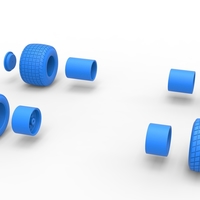 Wheel set of 600 Micro sprint car Scale 1:25 - Thumbnail 11