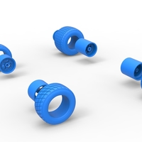 Wheel set of 600 Micro sprint car Scale 1:25 - Thumbnail 12