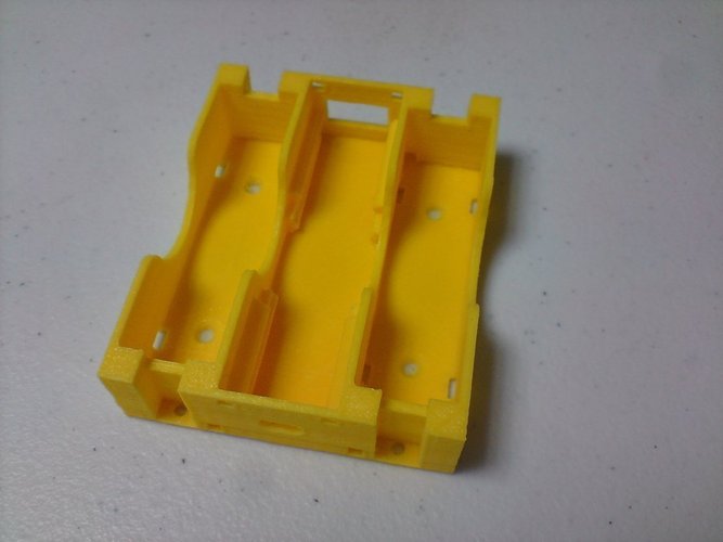 18650 x 2 Battery Bank 3D Print 56362