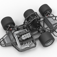 Supermodified 3-to-1 race car Base Scale 1:25 - Thumbnail 4
