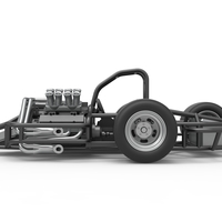 Supermodified 3-to-1 race car Base Scale 1:25 - Thumbnail 8