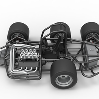 Supermodified 3-to-1 race car Base Scale 1:25 - Thumbnail 9