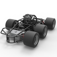 Supermodified 3-to-1 race car Base Scale 1:25 - Thumbnail 15
