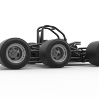 Supermodified 3-to-1 race car Base Scale 1:25 - Thumbnail 18