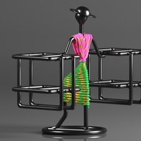 Creative in innovation Metal Stylish Tabletop Remote Holder - Thumbnail 11