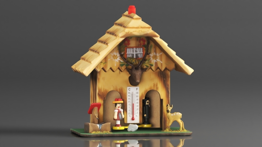 German Black Forest weather house 3D Print 564112