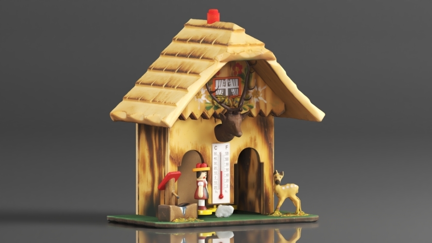 German Black Forest weather house 3D Print 564113