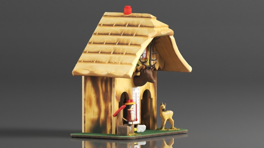 German Black Forest weather house 3D Print 564114