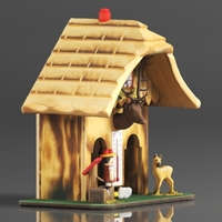 German Black Forest weather house - Thumbnail 5