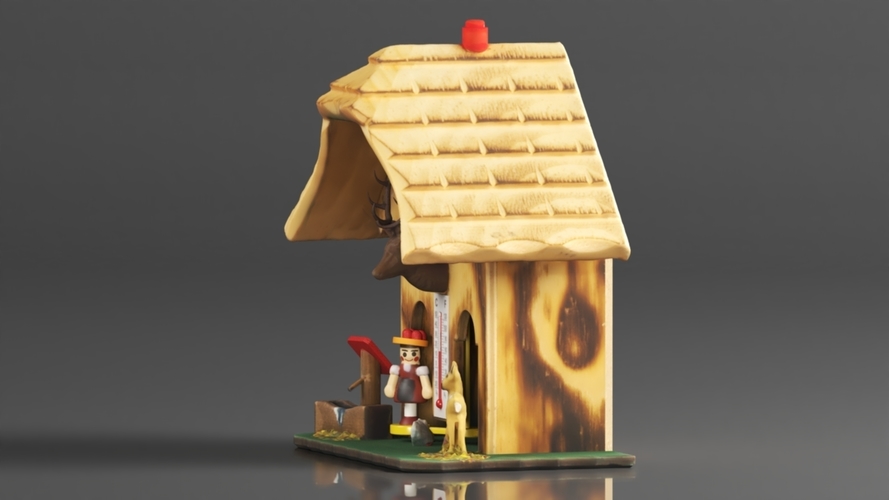 German Black Forest weather house 3D Print 564121