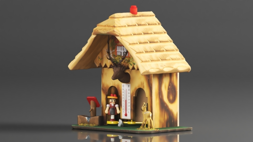 German Black Forest weather house 3D Print 564122