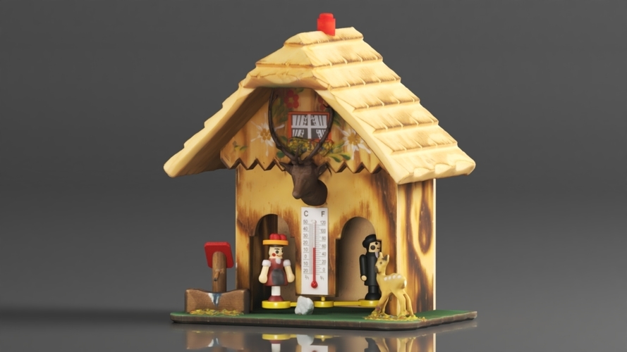 German Black Forest weather house 3D Print 564123