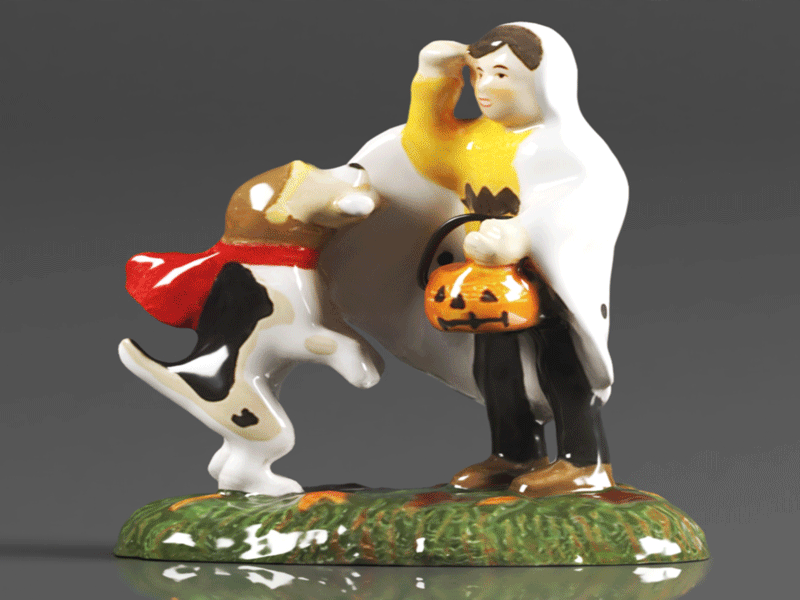 Snow Village Halloween Accessories Peanuts Snoopy's Treat