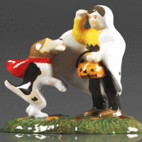Snow Village Halloween Accessories Peanuts Snoopy's Treat - Thumbnail 1