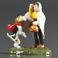 Snow Village Halloween Accessories Peanuts Snoopy's Treat - Thumbnail 17