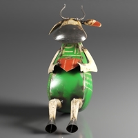 Recycled Metal Yard Art. Gorgeous Cow Decor - Thumbnail 1