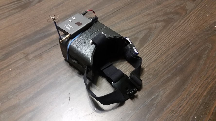 Quanum DIY FPV Goggle- Gopro head strap adapter  3D Print 56417