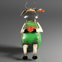 Recycled Metal Yard Art. Gorgeous Cow Decor - Thumbnail 2