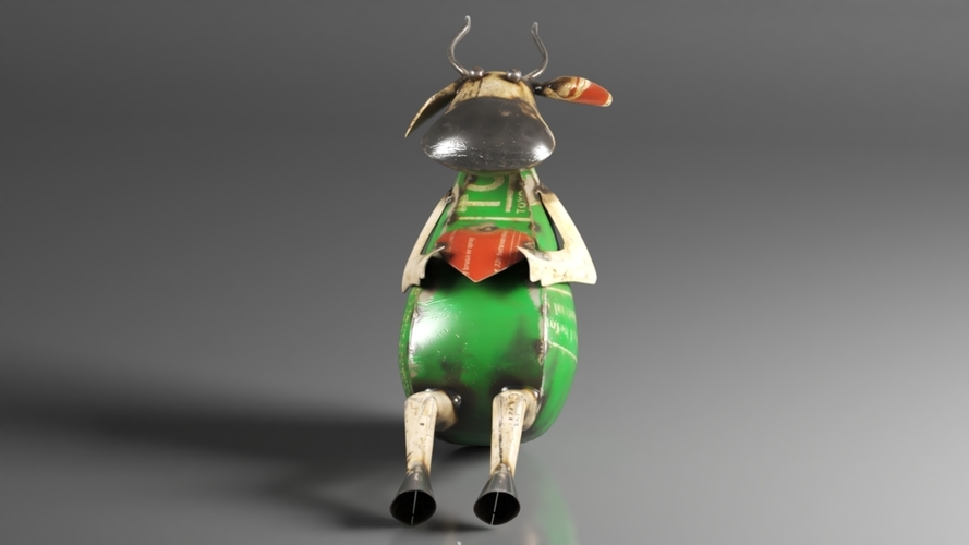 Recycled Metal Yard Art. Gorgeous Cow Decor