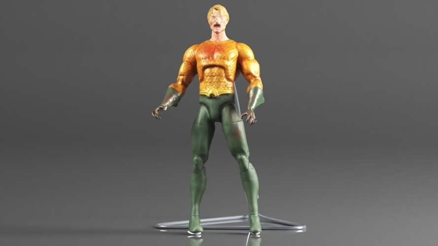 DCeased Aquaman Action Figure 3D Print 564191